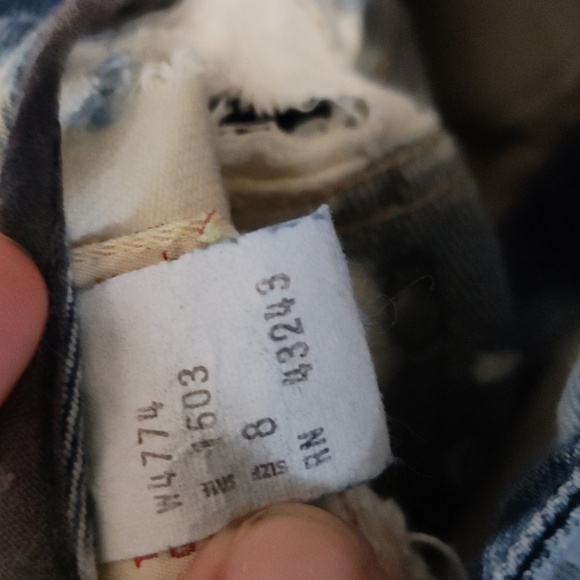 Calvin Klein jeans beyond distressed extreme distressed size8 highrise - Picture 11 of 12